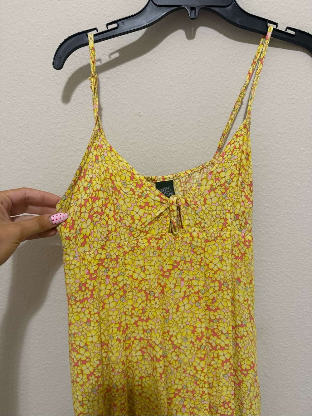 wild fable Yellow and Pink Floral Maxi Dress